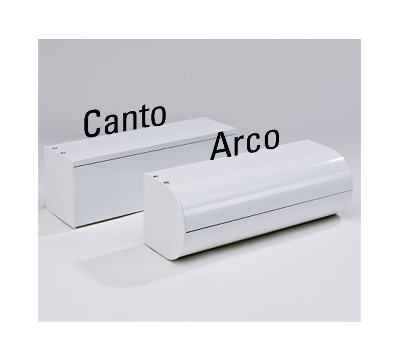 cassettes of the ARCO and CANTO drop-arm awnings