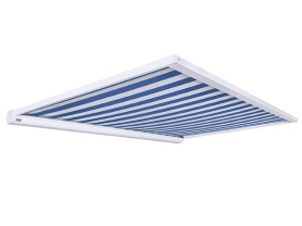 Underglass awning, pic shows design with blue and white stripes