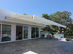 Waterproof cassette awnings, pic in colours