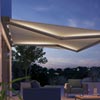 PIANO awning with integrated led lights